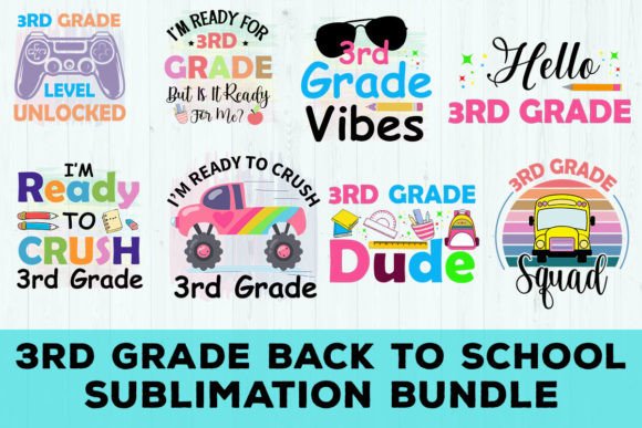 3rd Grade Sublimation Bundle