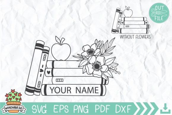 Books with Flowers Monogram SVG: A Creative Resource for Every Reader