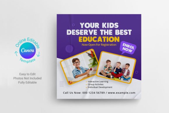 Education Post Design Canva Template