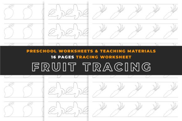 Fruits and Vegetables Tracing Book: A Strategic Tool for Early Learning and Development