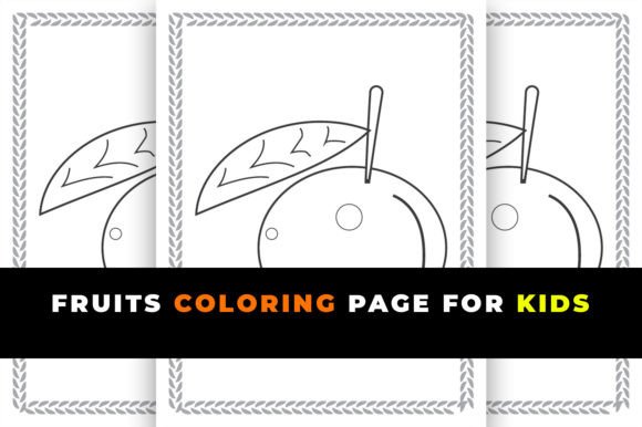 Fruits Coloring Page for Kids: A Versatile Educational Tool
