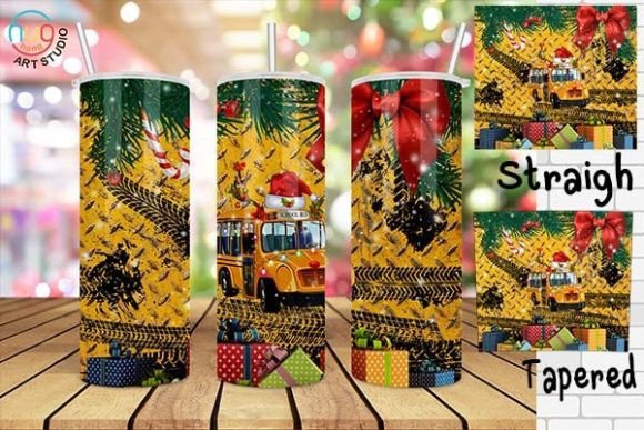 Funny School Bus Christmas 20oz Tumbler