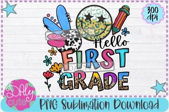 Hello School PNG, First Grade: A Versatile Digital Design for Creative Projects