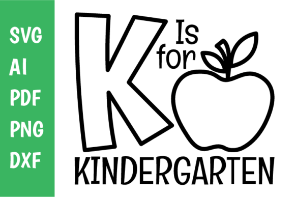 K is for Kindergarten Svg: A Versatile Design for Creative Projects
