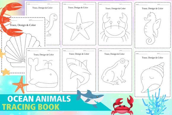 Ocean Animals Tracing Book: A Strategic Tool for Early Learning and Creative Development