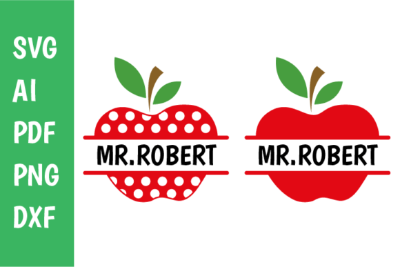 Polka Dot Apple Name Frame Svg: A Stylish Digital Design