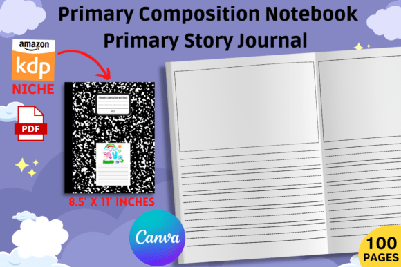 Primary Composition Notebook - Canva: A Versatile Tool for Learning and Creativity