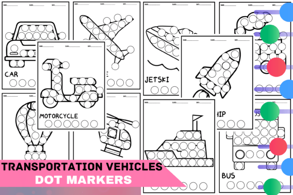 Transportation Vehicles Coloring Book: A Creative and Educational Resource